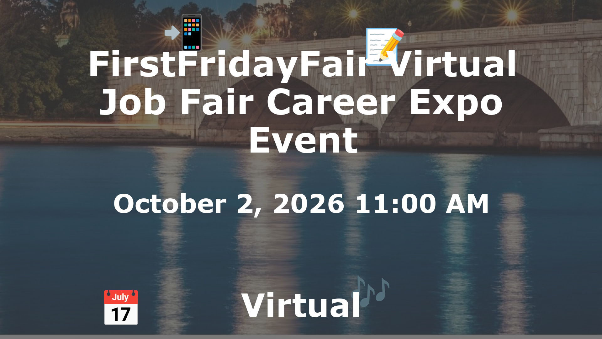FirstFridayFair Virtual Job Fair Career Expo Event event image